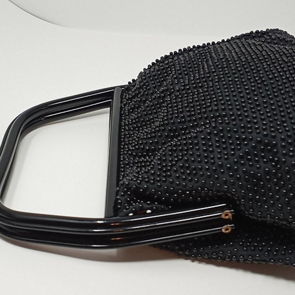 Vintage 1980's Boho Beaded Reversible Retro Handbag - Picture 6 of 14